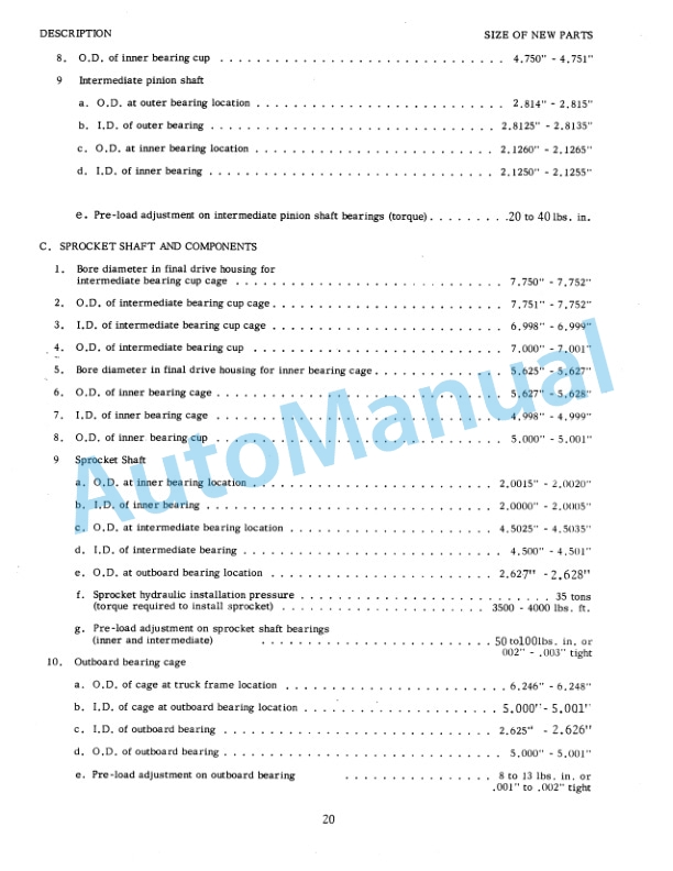 Fiatallis HD11, 11B Crawler Tractor Service Manual 70682019 5 Fiatallis HD11, 11B Crawler Tractor Service Manual 70682019-5