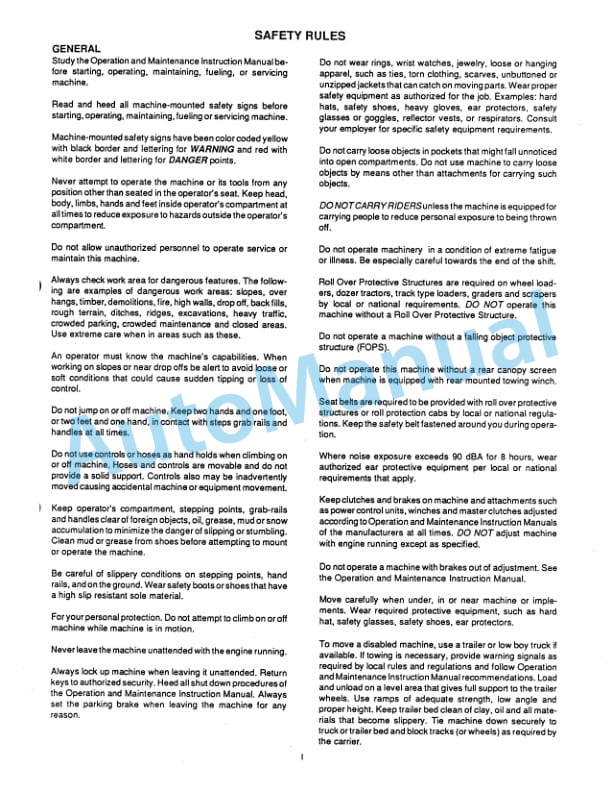 Fiatallis HD11E, HD11EP, HD11ES, HD11AG Crawler Tractor Service Manual 70654795 2 Fiatallis HD11E, HD11EP, HD11ES, HD11AG Crawler Tractor Service Manual 70654795-2