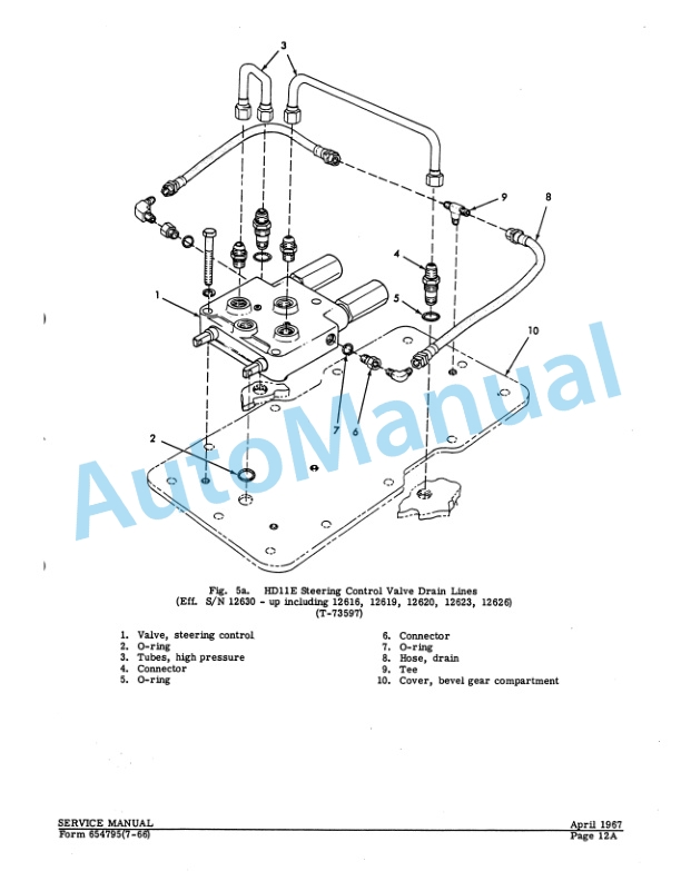 Fiatallis HD11E, HD11EP, HD11ES, HD11AG Crawler Tractor Service Manual 70654795 4 Fiatallis HD11E, HD11EP, HD11ES, HD11AG Crawler Tractor Service Manual 70654795-4