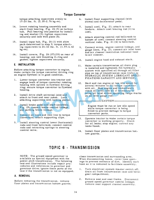 Fiatallis HD11EP, 11B Crawler Tractor Service Manual 70666686 4 Fiatallis HD11EP, 11B Crawler Tractor Service Manual 70666686-4