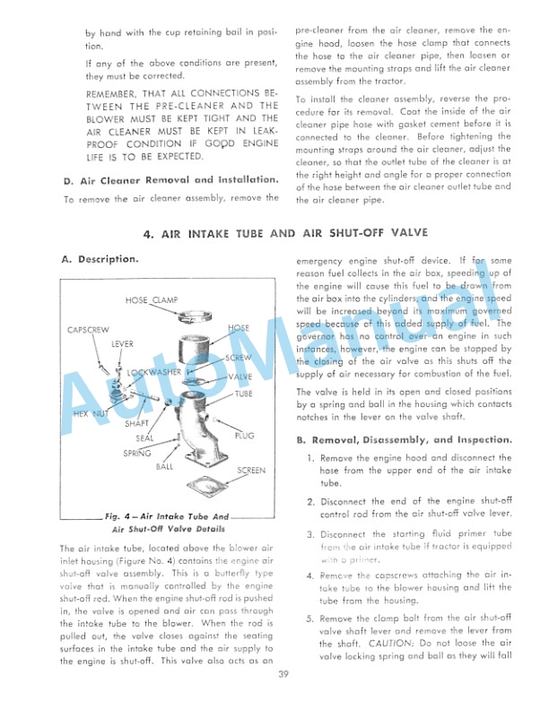 Alternative view of Fiatallis HD5 Crawler Tractor Service Manual 70626144