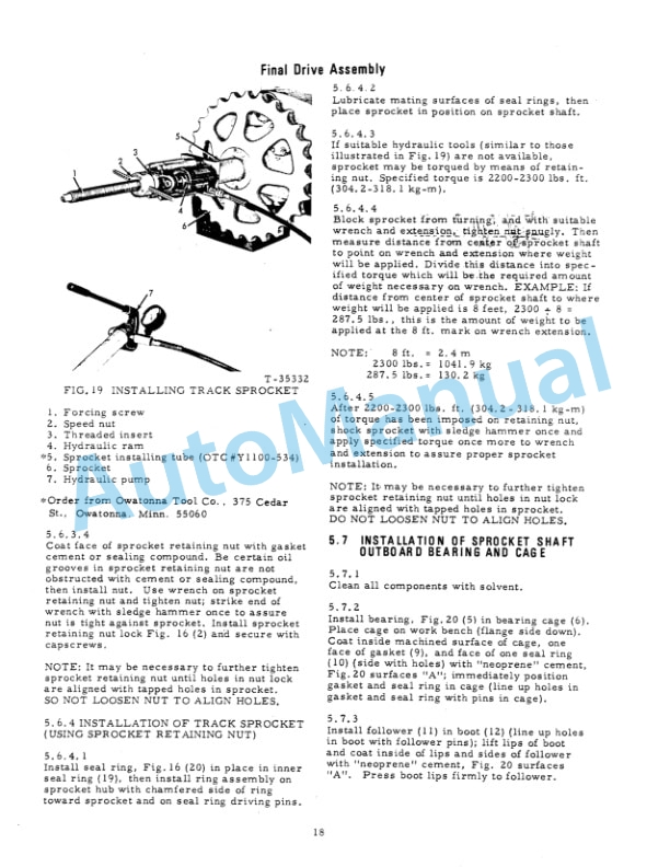 Fiatallis HD6 Crawler Tractor - 6G Crawler Loader Service Manual 70671115-5