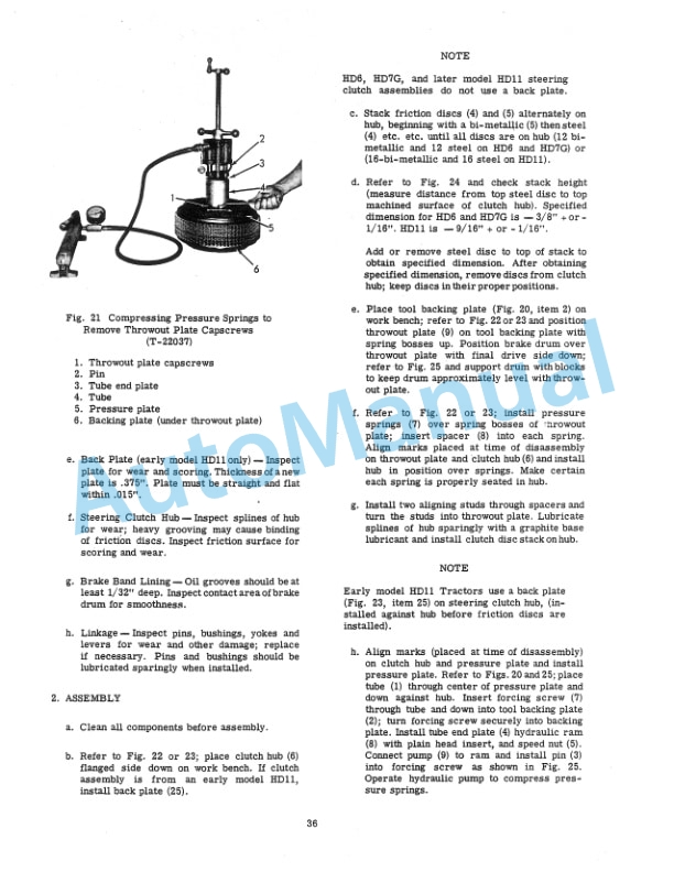 Fiatallis HD6, HD11 Crawler Tractor - 7G Crawler Loader Service Manual 70690347 5 Fiatallis HD6, HD11 Crawler Tractor - 7G Crawler Loader Service Manual 70690347 - Image 5