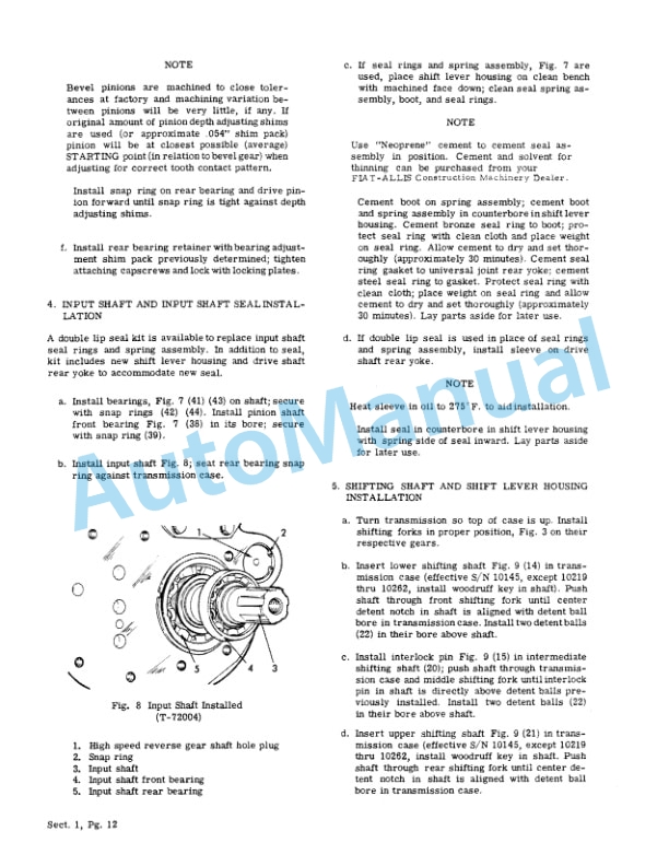 Fiatallis HD6A, HD6B, HD6E, HD6G Crawler Tractor Service Manual 70650432 3 Fiatallis HD6A, HD6B, HD6E, HD6G Crawler Tractor Service Manual 70650432 - Image 3