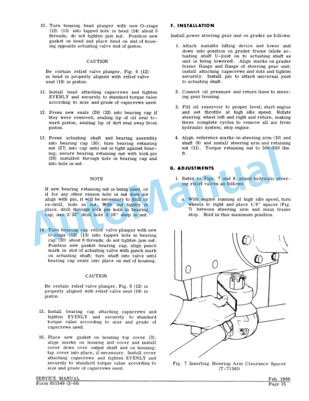 Fiatallis M100B Motor Grader Service Manual 70651549 4 Fiatallis M100B Motor Grader Service Manual 70651549 - Image 4
