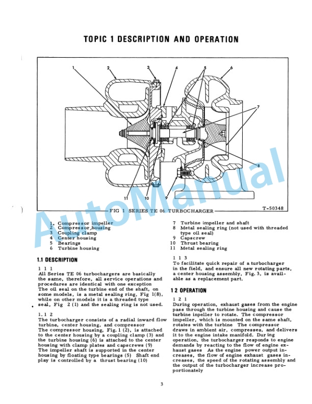 Fiatallis Turbo Charger Service Manual 70677064 3 Fiatallis Turbo Charger Service Manual 70677064-3