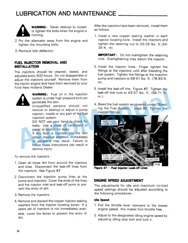 Ford New Holland 1120 Tractor Operation and Maintenance Manual 42112030-4