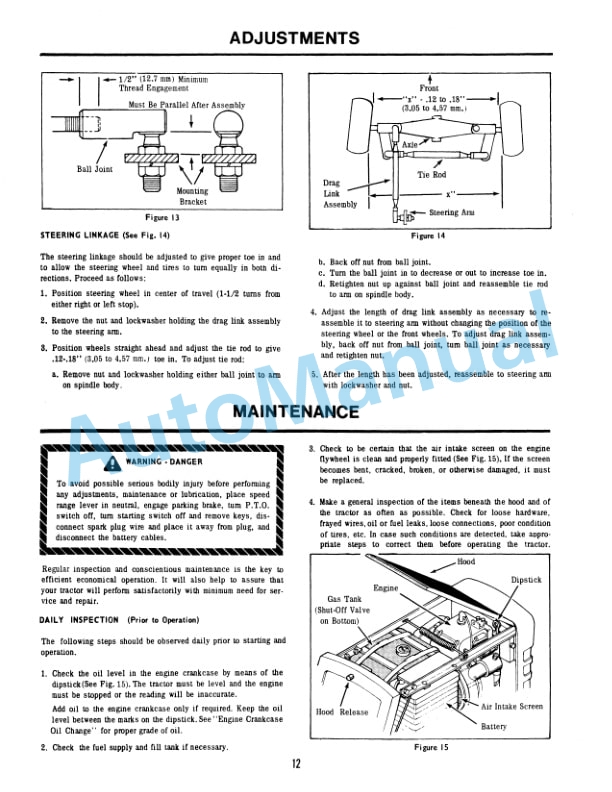 Ford New Holland 125, 145, 165 Series Lawn and Garden Tractor Operation and Maintenance Manual 42012530-4