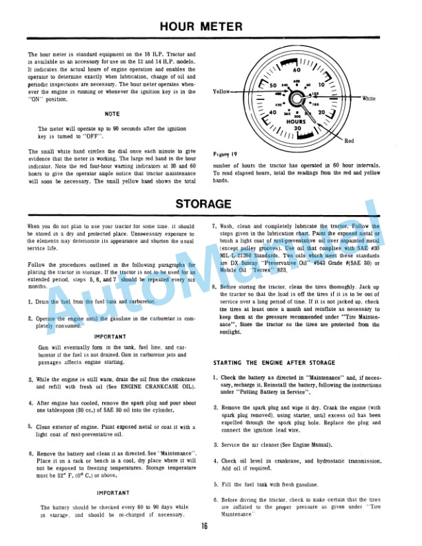 Ford New Holland 125, 145, 165 Series Lawn and Garden Tractor Operation and Maintenance Manual 42012530-5