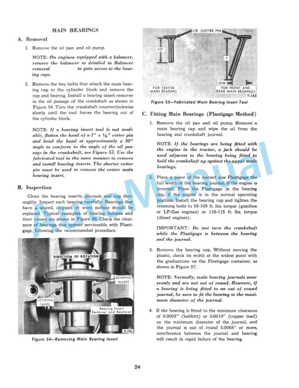Ford New Holland 134, 172 4-Cylinder Gasoline And Diesel Engine Service Manual 40540160-2