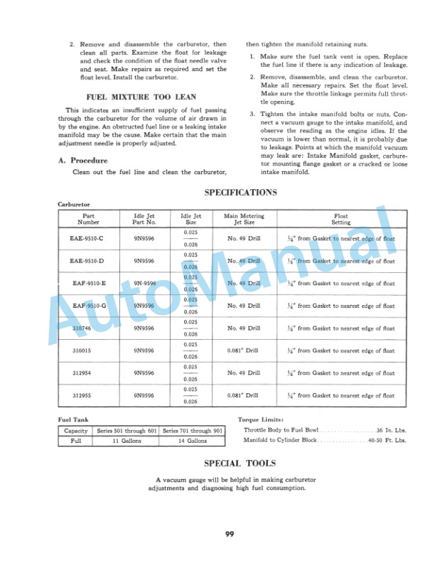 Ford New Holland 134, 172 4-Cylinder Gasoline And Diesel Engine Service Manual 40540160-5