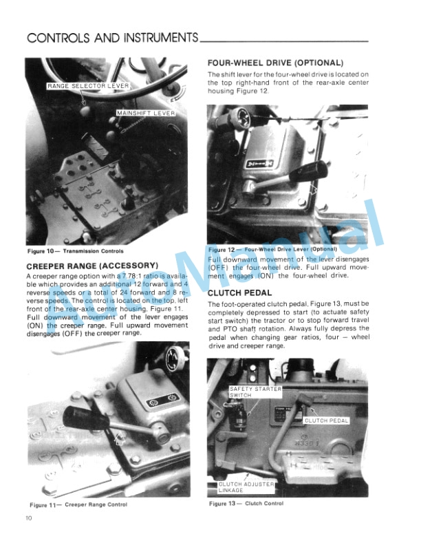 Ford New Holland 1700 Tractor Operation and Maintenance Manual 42170011-2