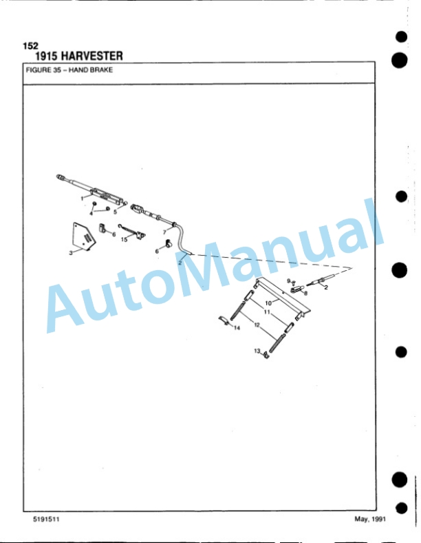 Ford New Holland 1915 Forage Harvester Service Parts Catalogue 5191511-3