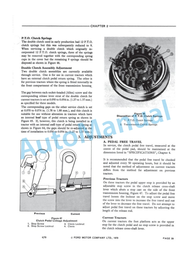 Ford New Holland 2000, 3000, 4000, 5000, 7000, 3400, 3500, 3550, 4400, 4500, 5500, 5550 Tractor Service Manual 40340070-2