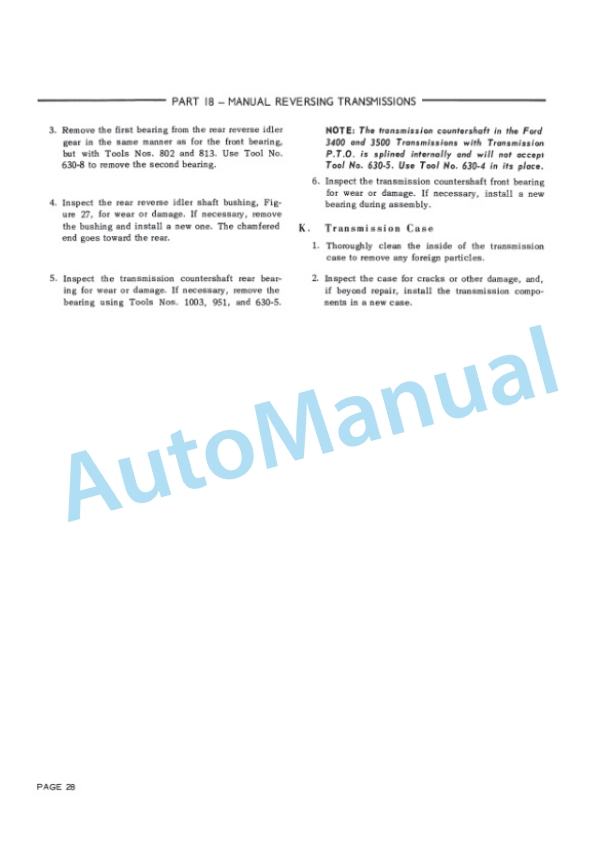 Ford New Holland 2000, 3000, 4000, 5000, 7000, 3400, 3500, 3550, 4400, 4500, 5500, 5550 Tractor Service Manual 40340070-4