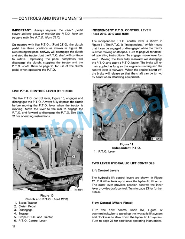 Ford New Holland 2310, 2910, 3910, 4610 Tractor Operation and Maintenance Manual 42231030 2 Ford New Holland 2310, 2910, 3910, 4610 Tractor Operation and Maintenance Manual 42231030-2