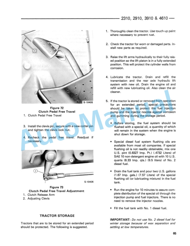 Ford New Holland 2310, 2910, 3910, 4610 Tractor Operation and Maintenance Manual 42231030 5 Ford New Holland 2310, 2910, 3910, 4610 Tractor Operation and Maintenance Manual 42231030-5