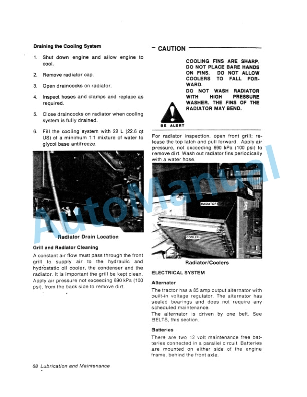 Ford New Holland 256, 276 II Tractor Operation and Maintenance Manual 42025620 4 Ford New Holland 256, 276 II Tractor Operation and Maintenance Manual 42025620-4