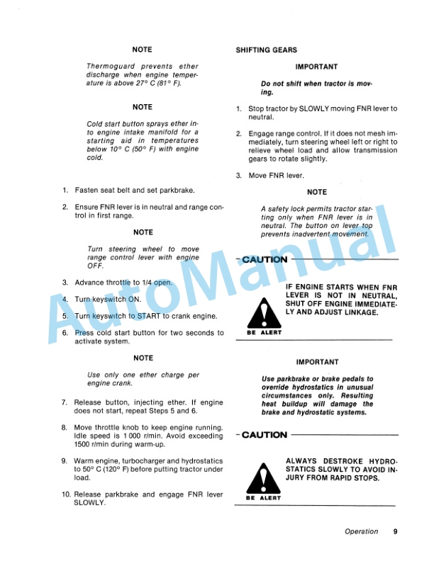 Ford New Holland 256, 276 Tractor Operation and Maintenance Manual 42025621 2 Ford New Holland 256, 276 Tractor Operation and Maintenance Manual 42025621-2