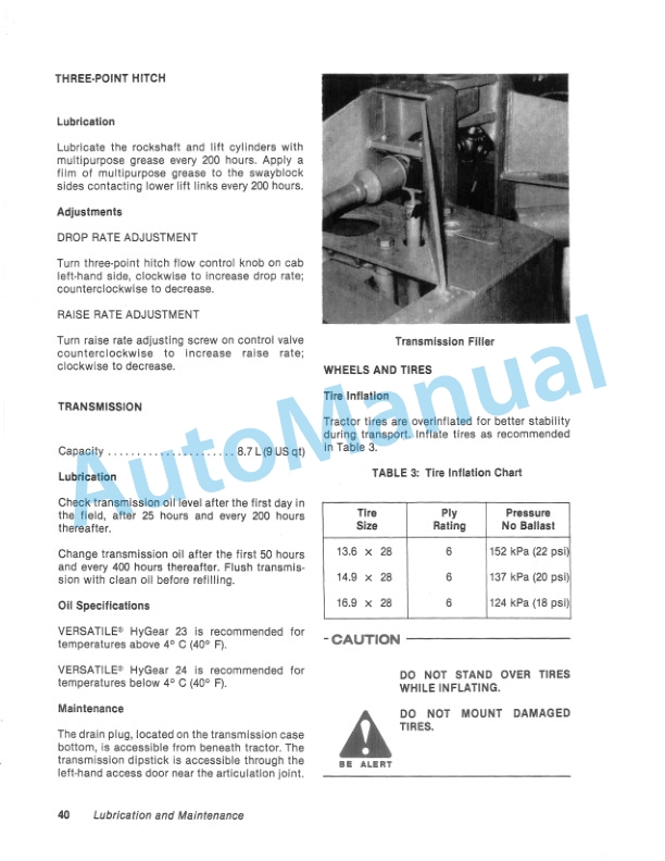 Ford New Holland 256, 276 Tractor Operation and Maintenance Manual 42025621 4 Ford New Holland 256, 276 Tractor Operation and Maintenance Manual 42025621-4