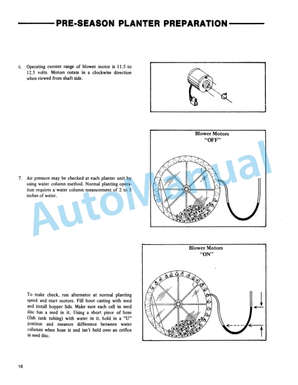 Ford New Holland 354 Series Pre-Season Planter Preparation Service Manual 40035410-5