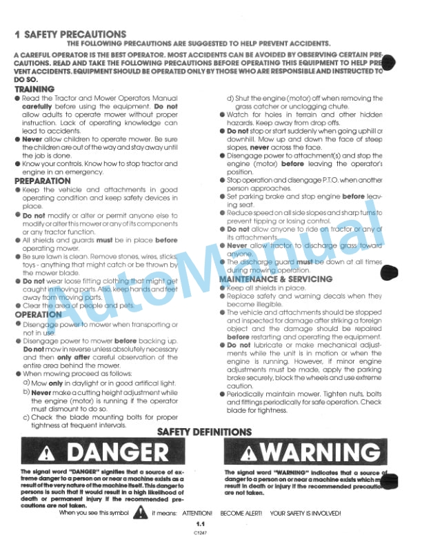 Ford New Holland 38in Mower Attachment Operation and Maintenance Manual 42643817 2 Ford New Holland 38in Mower Attachment Operation and Maintenance Manual 42643817-2