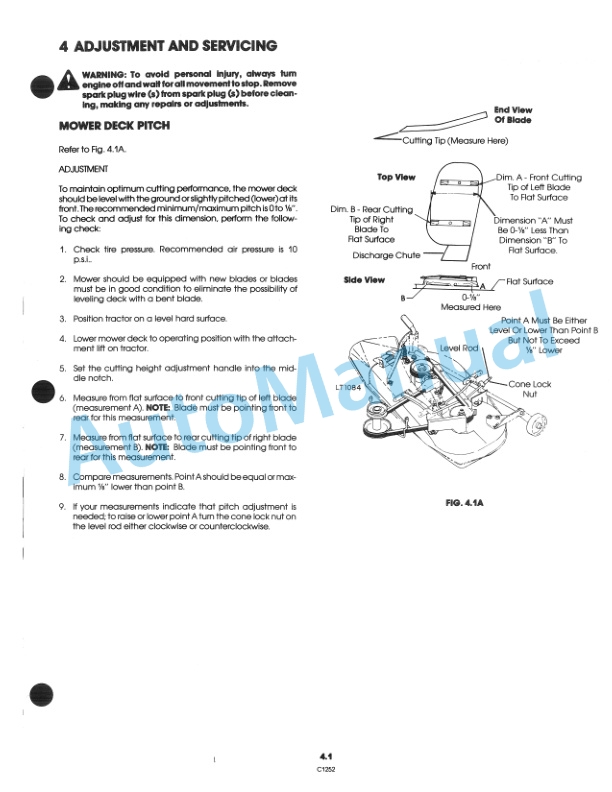 Ford New Holland 38in Mower Attachment Operation and Maintenance Manual 42643817 3 Ford New Holland 38in Mower Attachment Operation and Maintenance Manual 42643817-3