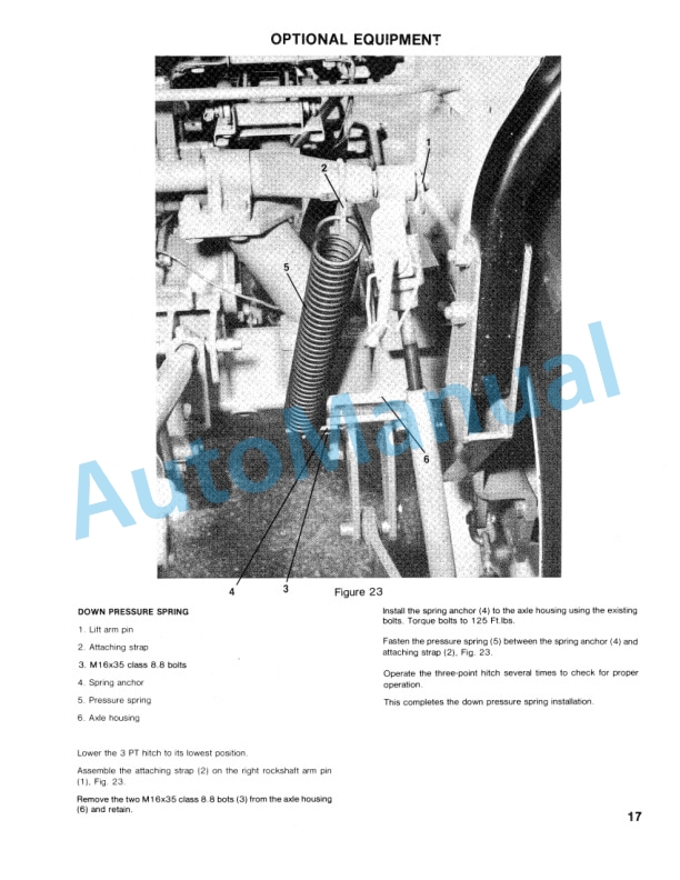 Ford New Holland 417 Series Cultivator Operation and Maintenance Manual 42041720-5