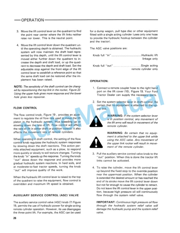 Ford New Holland 5900 Tractor Operation and Maintenance Manual 42590010 3 Ford New Holland 5900 Tractor Operation and Maintenance Manual 42590010-3