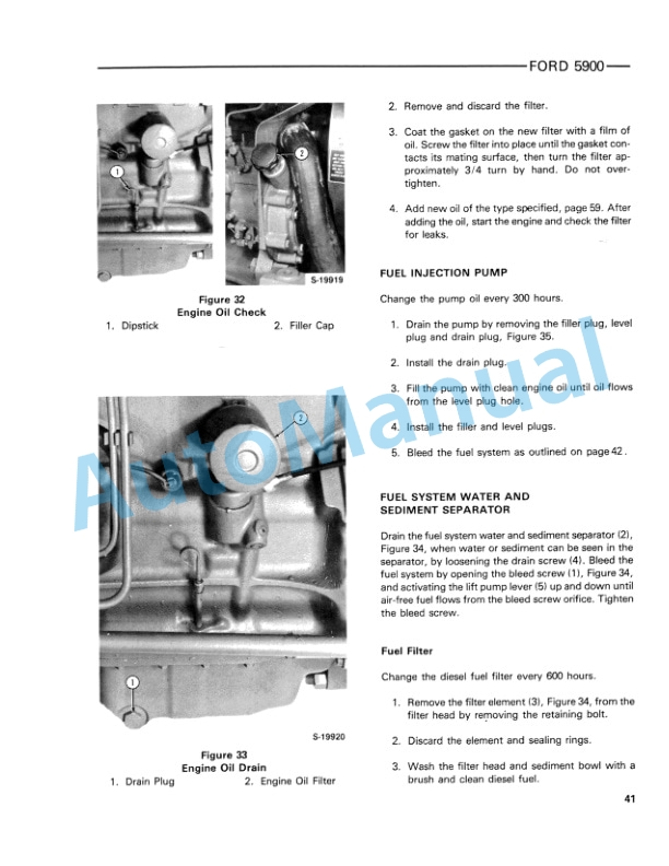 Ford New Holland 5900 Tractor Operation and Maintenance Manual 42590010 4 Ford New Holland 5900 Tractor Operation and Maintenance Manual 42590010-4