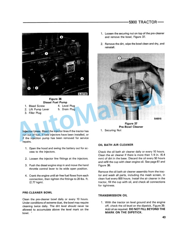 Ford New Holland 5900 Tractor Operation and Maintenance Manual 42590011 4 Ford New Holland 5900 Tractor Operation and Maintenance Manual 42590011-4