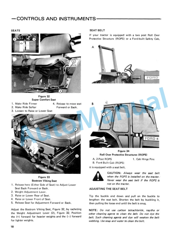 Ford New Holland 6700, 7700 Tractor Operation and Maintenance Manual 42670020 2 Ford New Holland 6700, 7700 Tractor Operation and Maintenance Manual 42670020-2