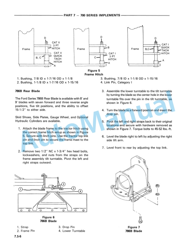 Ford New Holland 700 Series Implement Service Manual 40070090-4