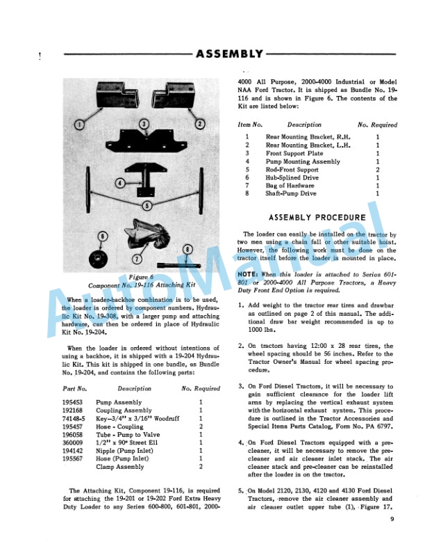Ford New Holland 703 Series Extra Heavy Duty Loader Operation and Maintenance Manual 42070310-3