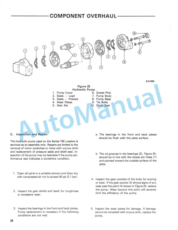 Ford New Holland 745 Series Loader Repair Manual 40074511-4