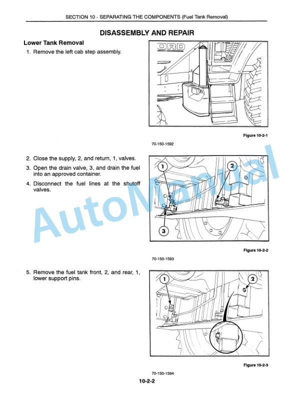 Ford New Holland 8670, 8770, 8870, 8970 Tractor Service Manual 40807010-2
