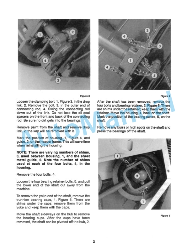 Ford New Holland 910H, 1116H Auger Header, 114, 116 Pivot Tongue Mower-Conditioner Service Manual 41699200-4