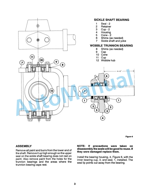 Ford New Holland 910H, 1116H Auger Header, 114, 116 Pivot Tongue Mower-Conditioner Service Manual 41699200-5