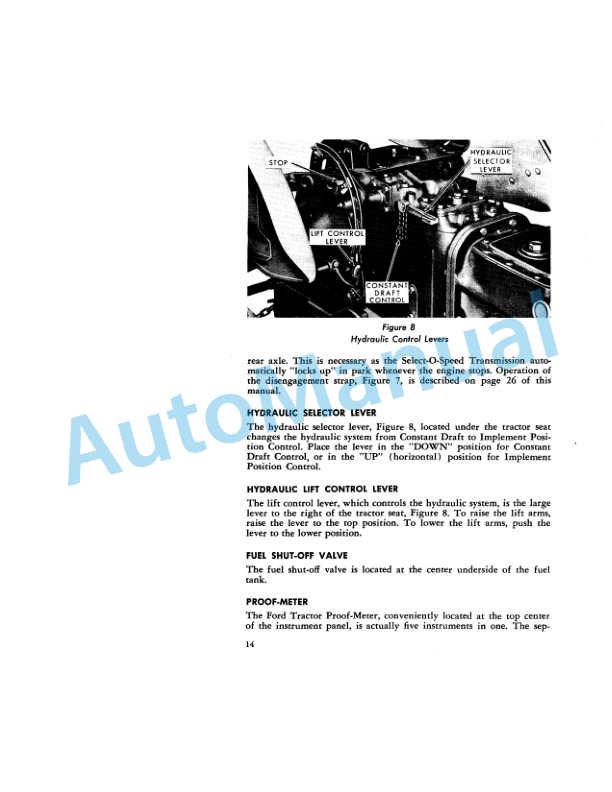 Ford New Holland Row Crop Tractor Operation and Maintenance Manual 42400020-2