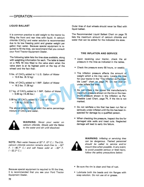 Ford New Holland TW-25, TW-35 Tractor Operation and Maintenance Manual 42002521-4
