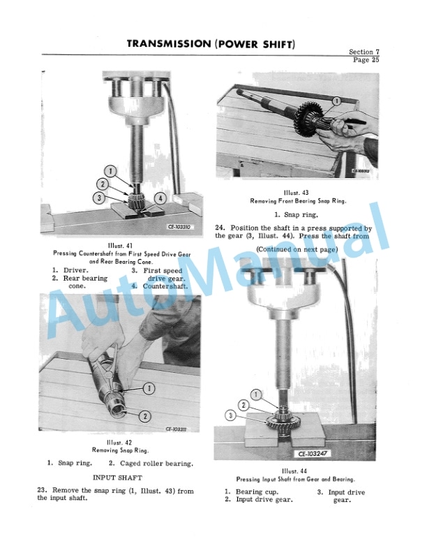 Komatsu 100, 125, TD-7, TD-8 Series C,E Loader Shop Manual ISS-1543 3 Komatsu 100, 125, TD-7, TD-8 Series C,E Loader Shop Manual ISS-1543-3