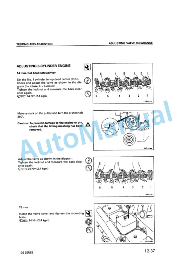 Komatsu 102 Series Diesel Engine Shop Manual 6D102E-BE1 3 Komatsu 102 Series Diesel Engine Shop Manual 6D102E-BE1-3