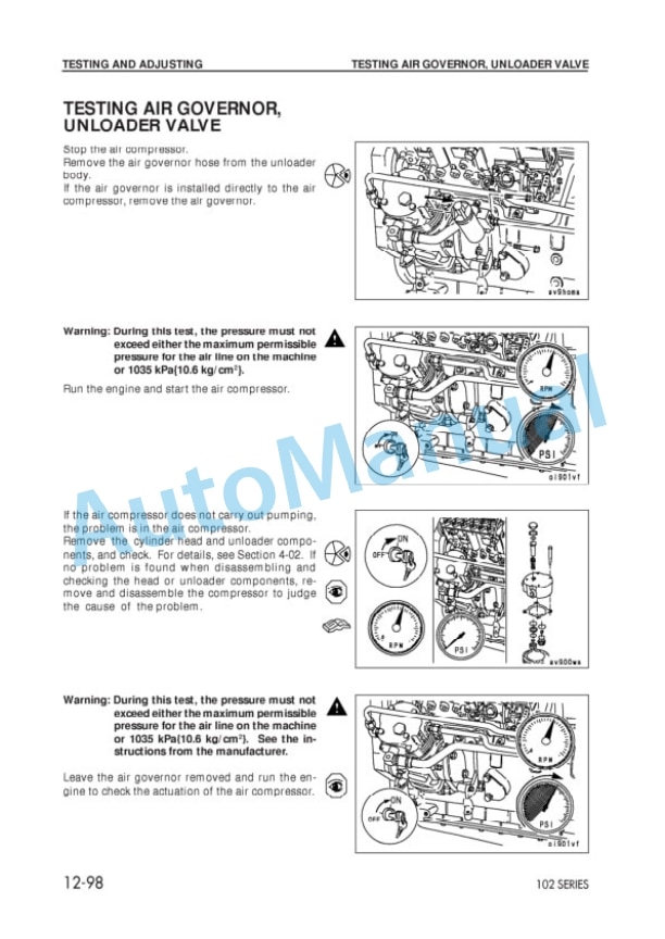 Komatsu 102 Series Diesel Engine Shop Manual 6D102E-BE2 4 Komatsu 102 Series Diesel Engine Shop Manual 6D102E-BE2-4