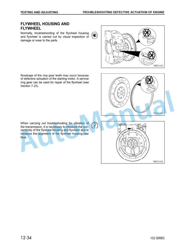 Komatsu 102 Series Diesel Engine Shop Manual SM140 3 Komatsu 102 Series Diesel Engine Shop Manual SM140 - Image 3