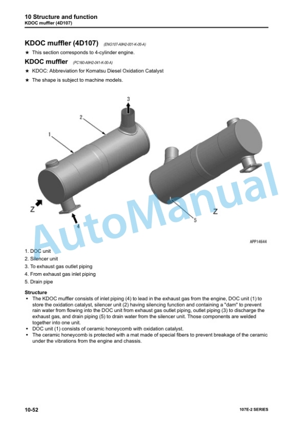 Komatsu 107E-2 Series Engine Shop Manual SEN05623-09 3 Komatsu 107E-2 Series Engine Shop Manual SEN05623-09 - Image 3