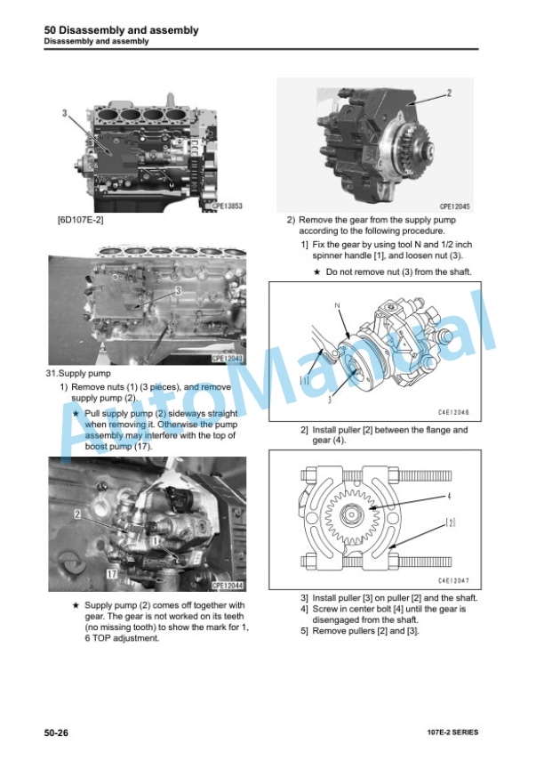 Komatsu 107E-2 Series Engine Shop Manual SEN05623-09 5 Komatsu 107E-2 Series Engine Shop Manual SEN05623-09 - Image 5