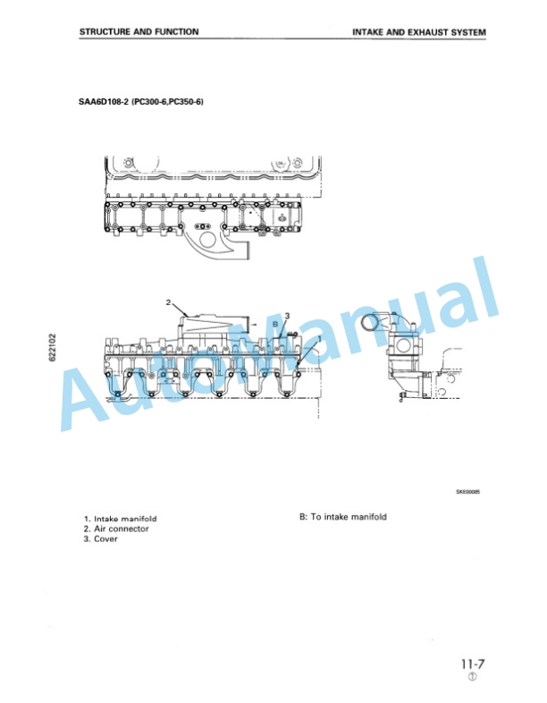 Alternative view of Komatsu 108-2 Series Diesel Engine Shop Manual SEBM006904
