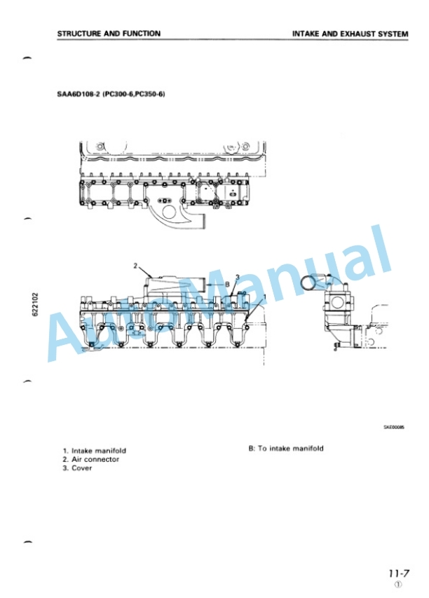 Alternative view of Komatsu 108-2 Series Diesel Engine Shop Manual SEBM006906