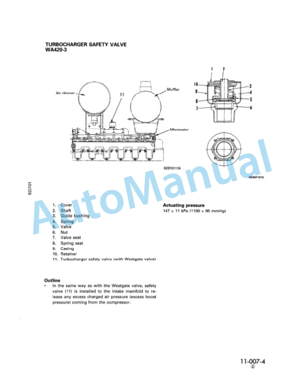 Alternative view of Komatsu 108 Series Diesel Engine Shop Manual SEBE62210103