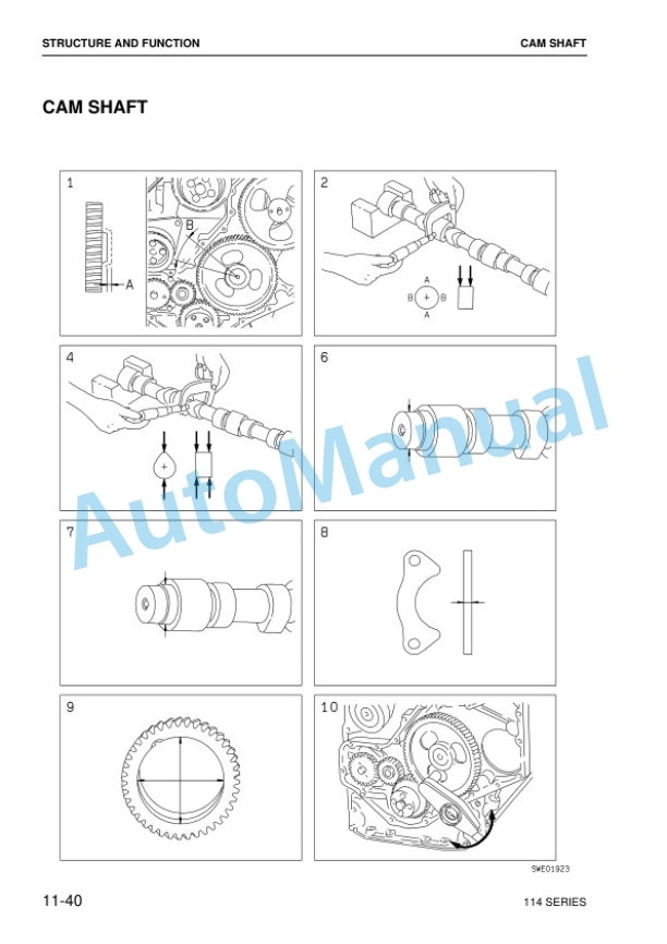 Alternative view of Komatsu 114 Series Diesel Engine Shop Manual SEBM024609